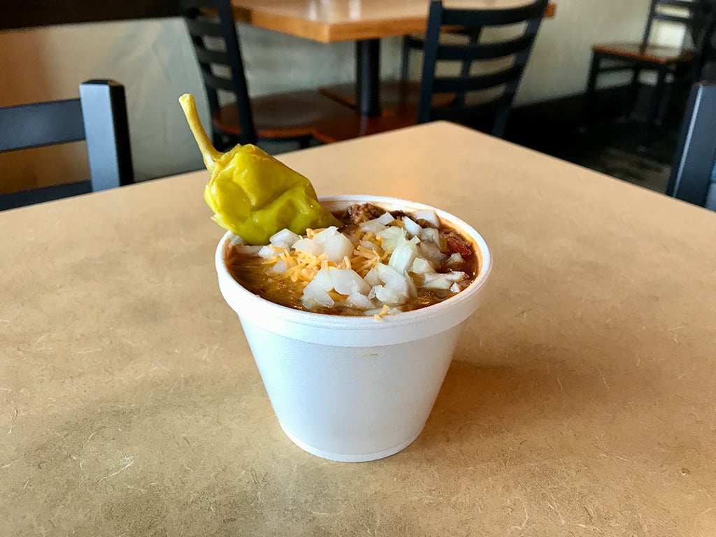 Dave’s Chili with cheese